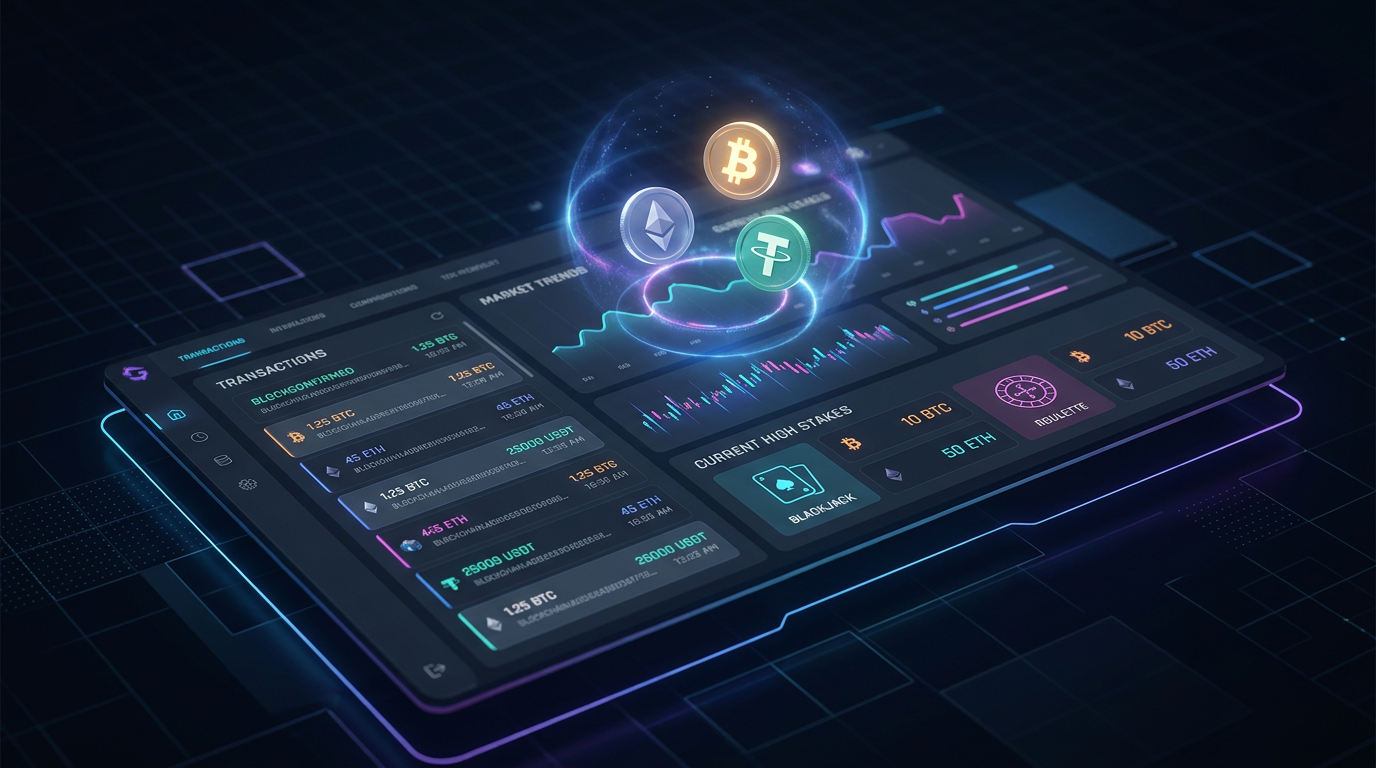Nowoczesne krypto kasyno 2026 - interfejs i kryptowaluty